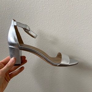 Silver Naturalizer Kitten Heels